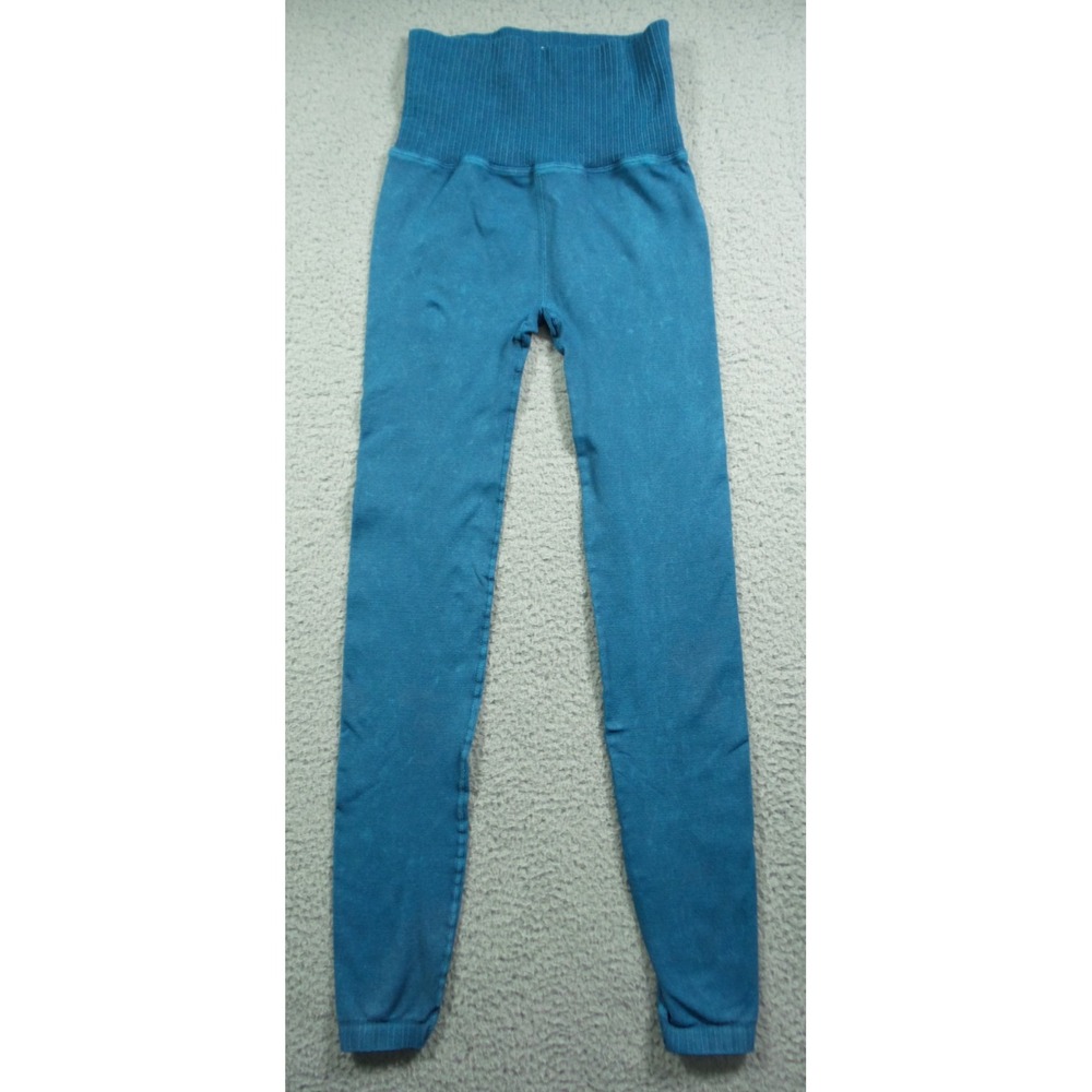 Free People FP Movement Leggings Womens Size XS Blue‎ Breathable Athleisure Yoga